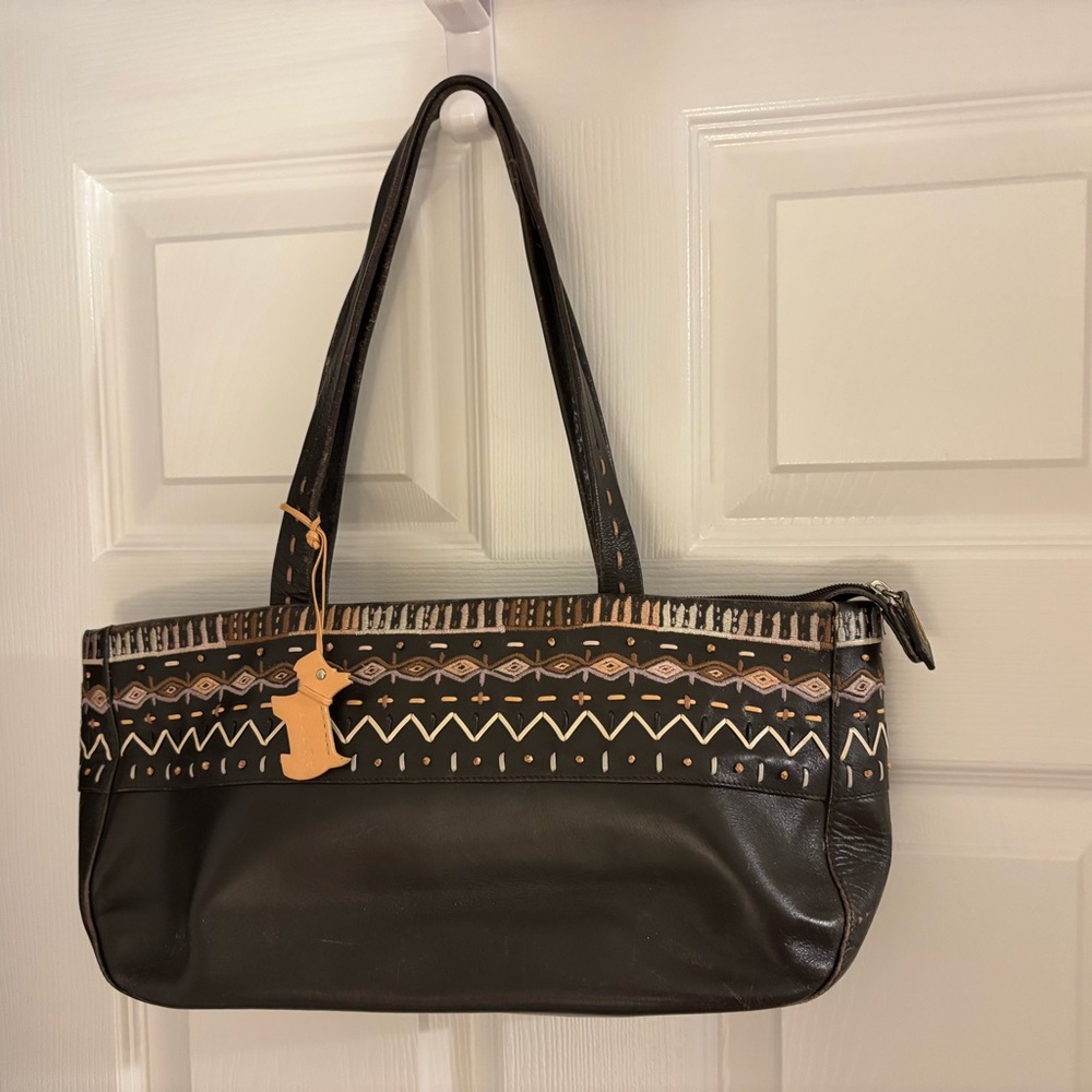 Vintage Radley brown bag with beautiful stitching .